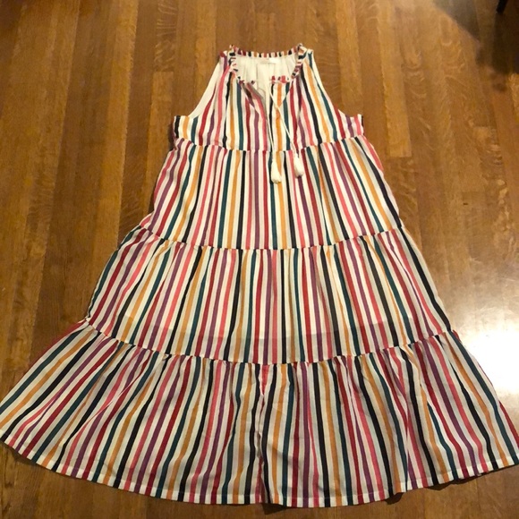 Multi-Striped Midi Dress - Picture 1 of 4